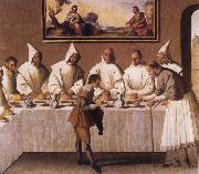 Francisco de Zurbaran St Hugo of Grenoble in the Carthusian Refectory oil painting reproduction